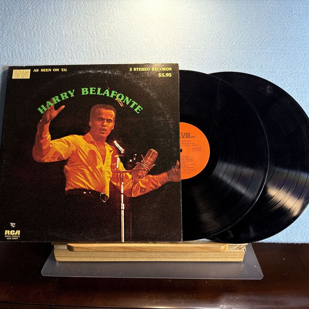Harry Belafonte As Seen on TV LP 1974 A8R 8009 2XLP  2 record set.